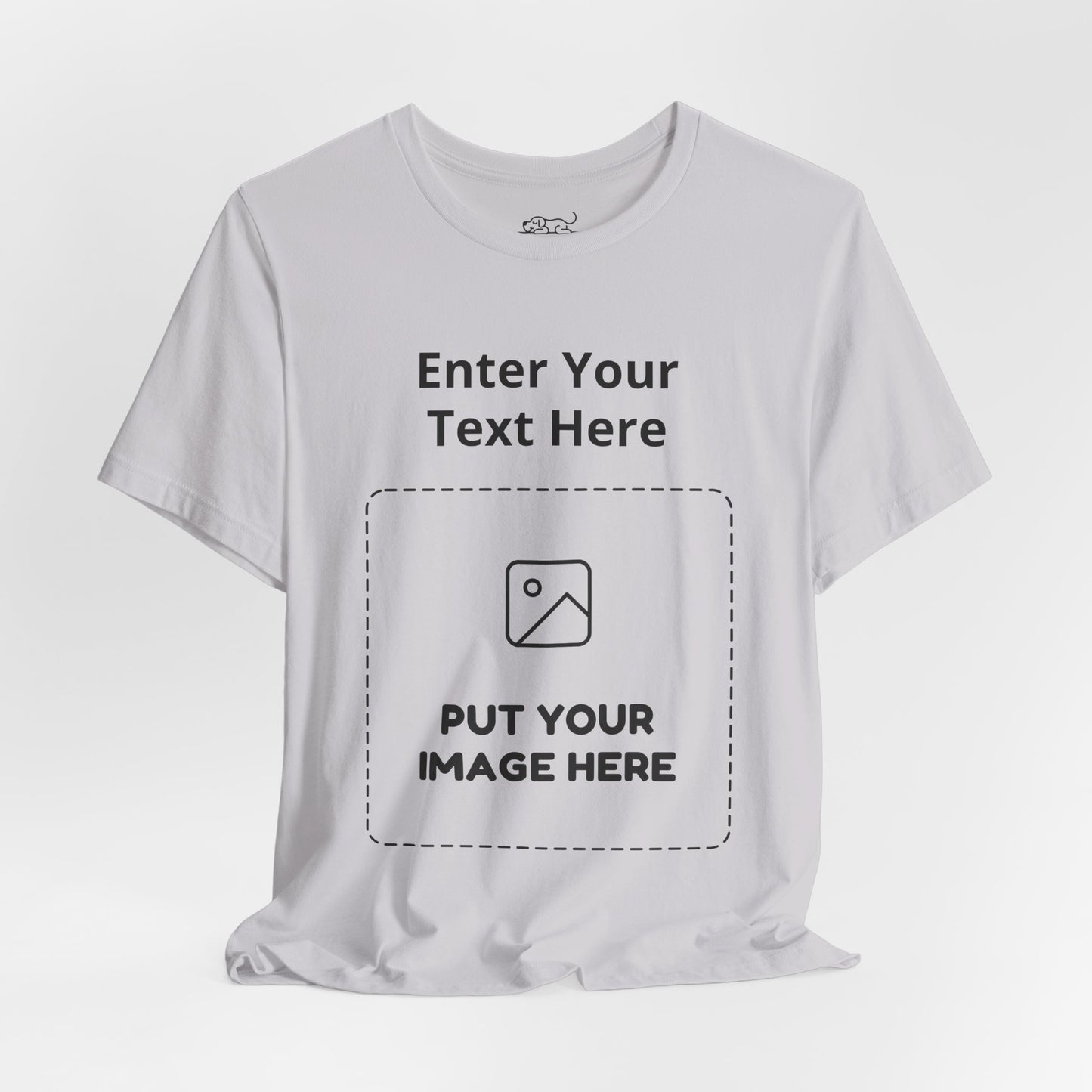 Custom Design Light Shade T - Shirt — "Add Your Own Text & Image" (Choose your colour and size first)