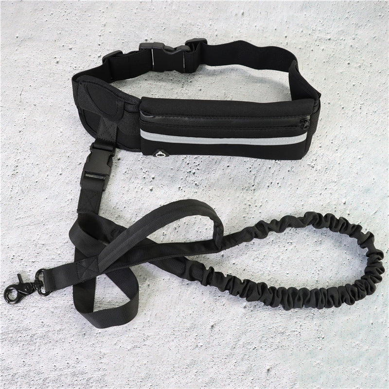 Exciting Hands Free Jogging Dog Leash With Bottle Holder Compartment - Waggy Doggy Deals