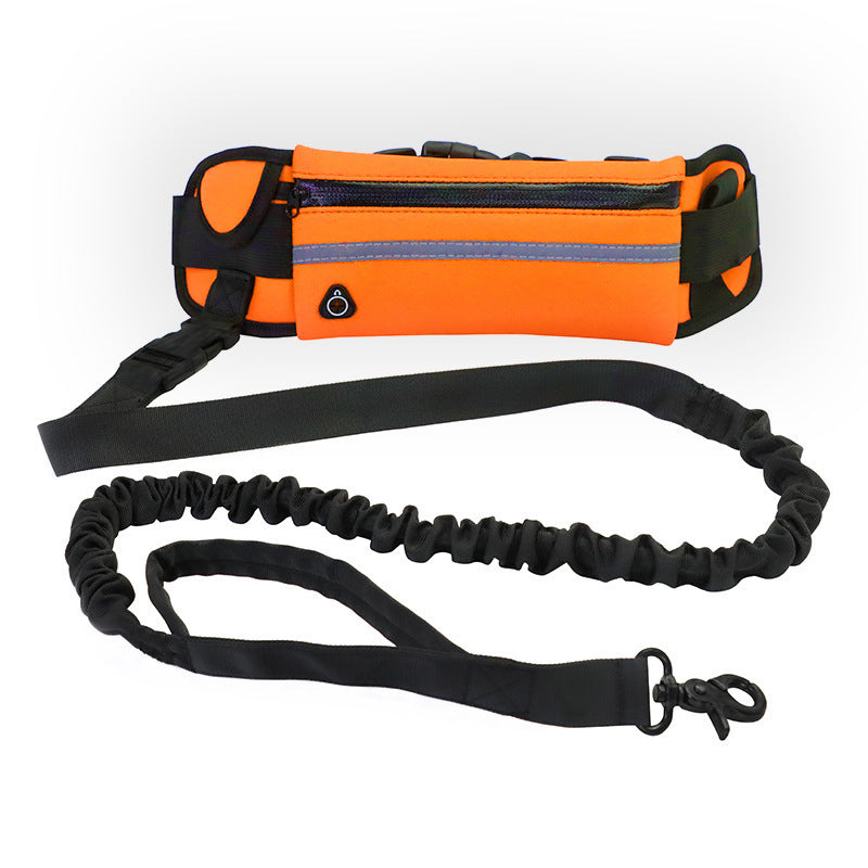 Exciting Hands Free Jogging Dog Leash With Bottle Holder Compartment - Waggy Doggy Deals