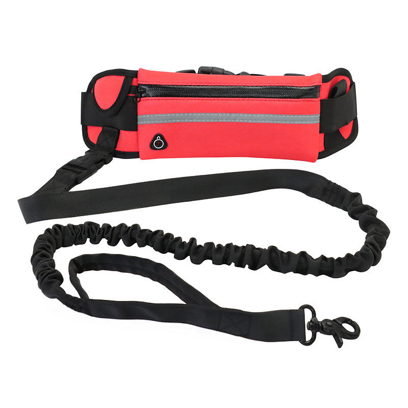 Exciting Hands Free Jogging Dog Leash With Bottle Holder Compartment - Waggy Doggy Deals