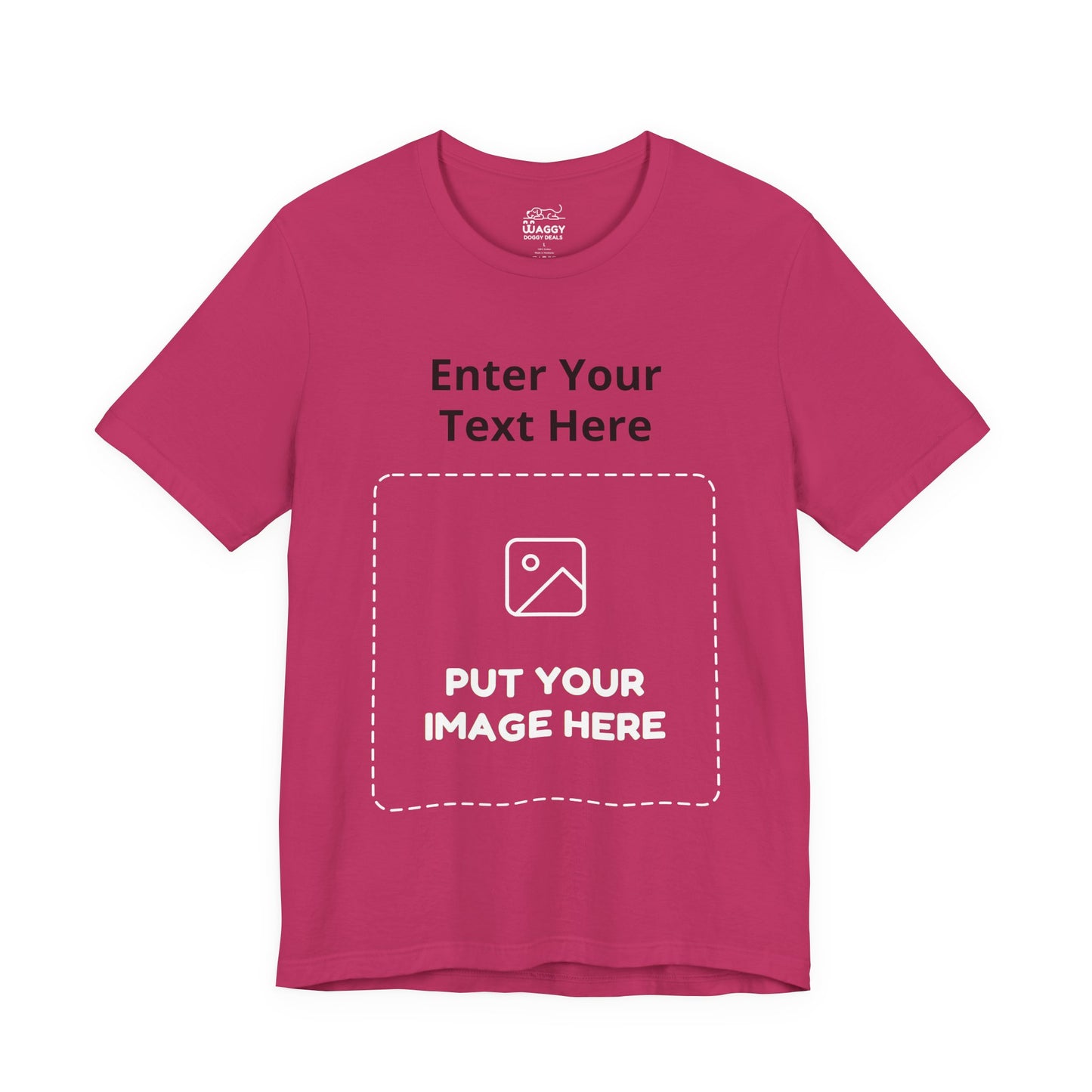 Custom Design Dark Shade Tee — "Add Your Own Text & Image" (Choose your colour and size first!)