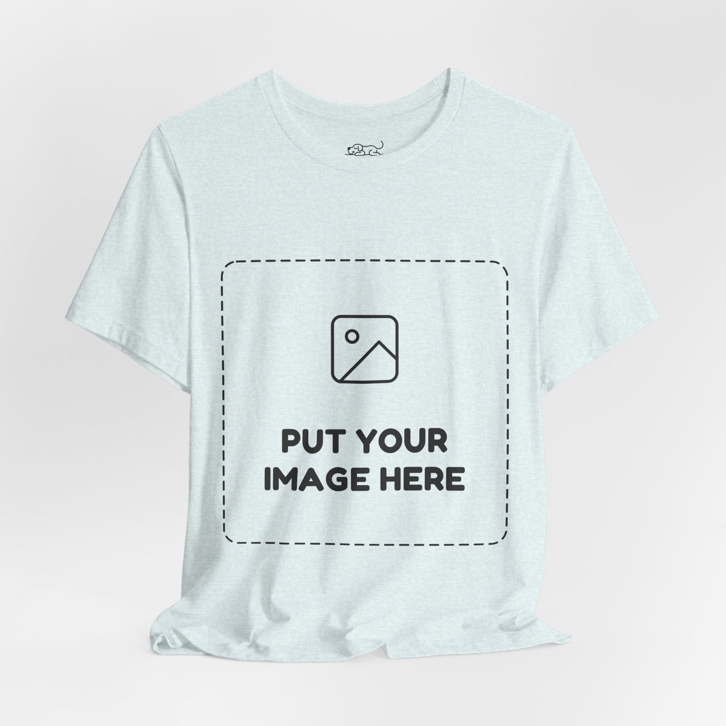 Custom Design Light Shade Tee — "Add Your Own Image" (Choose your colour and size first!)
