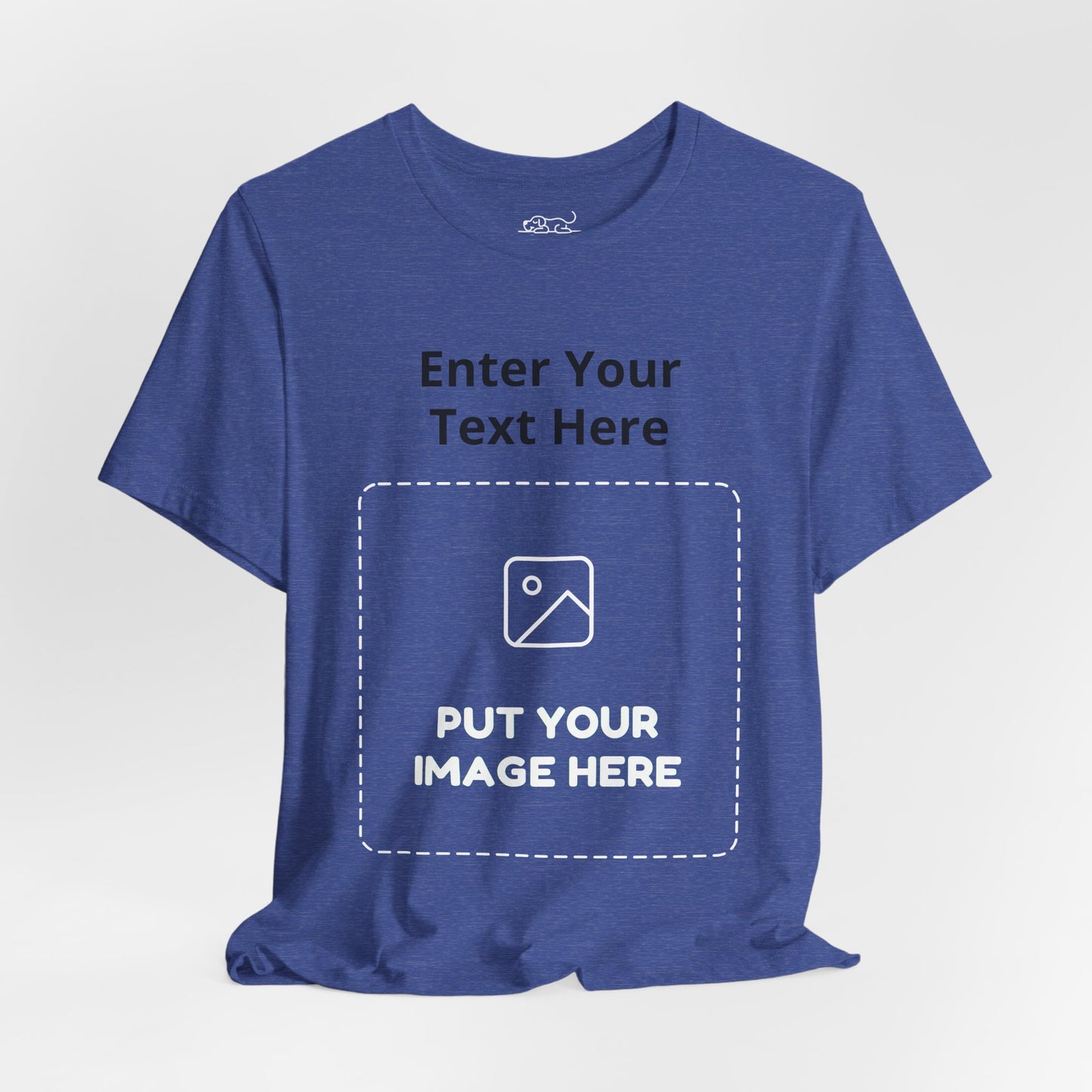 Custom Design Dark Shade Tee — "Add Your Own Text & Image" (Choose your colour and size first!)
