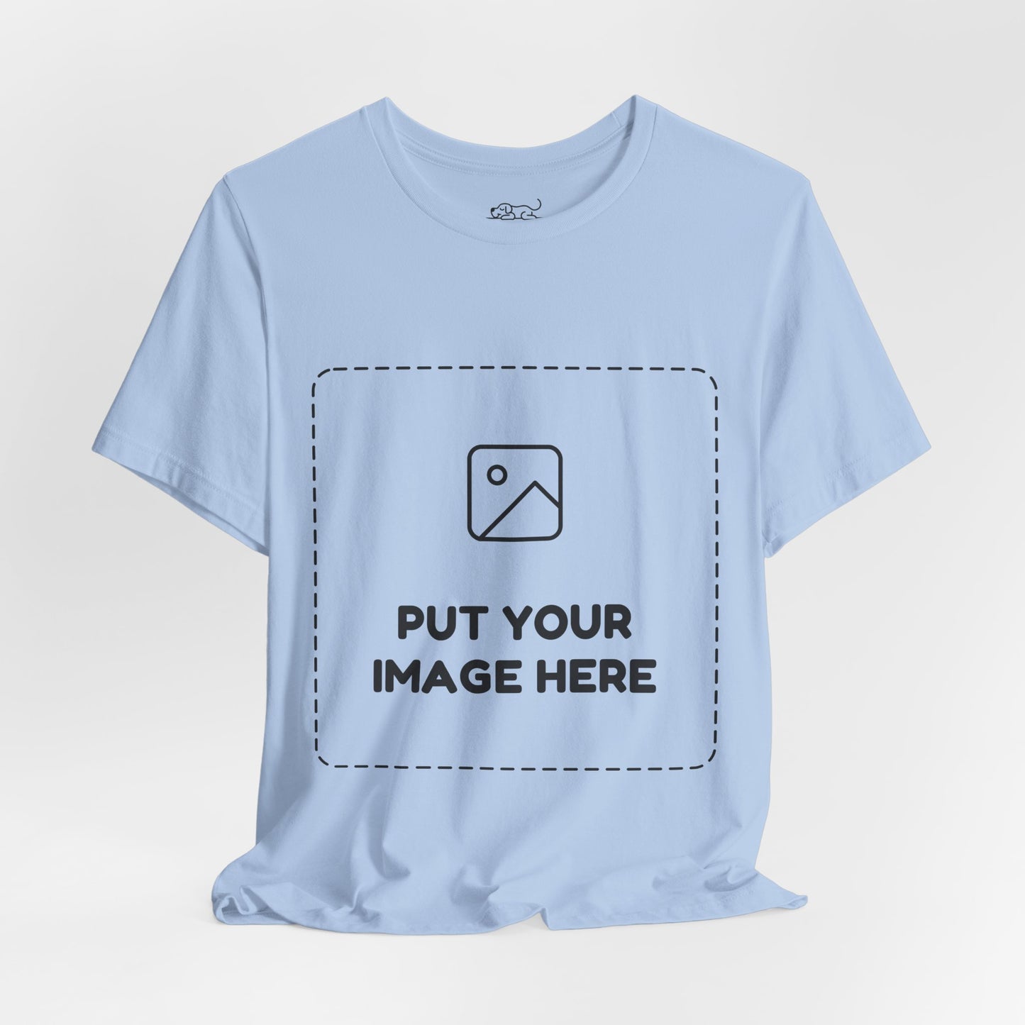 Custom Design Light Shade Tee — "Add Your Own Image" (Choose your colour and size first!)
