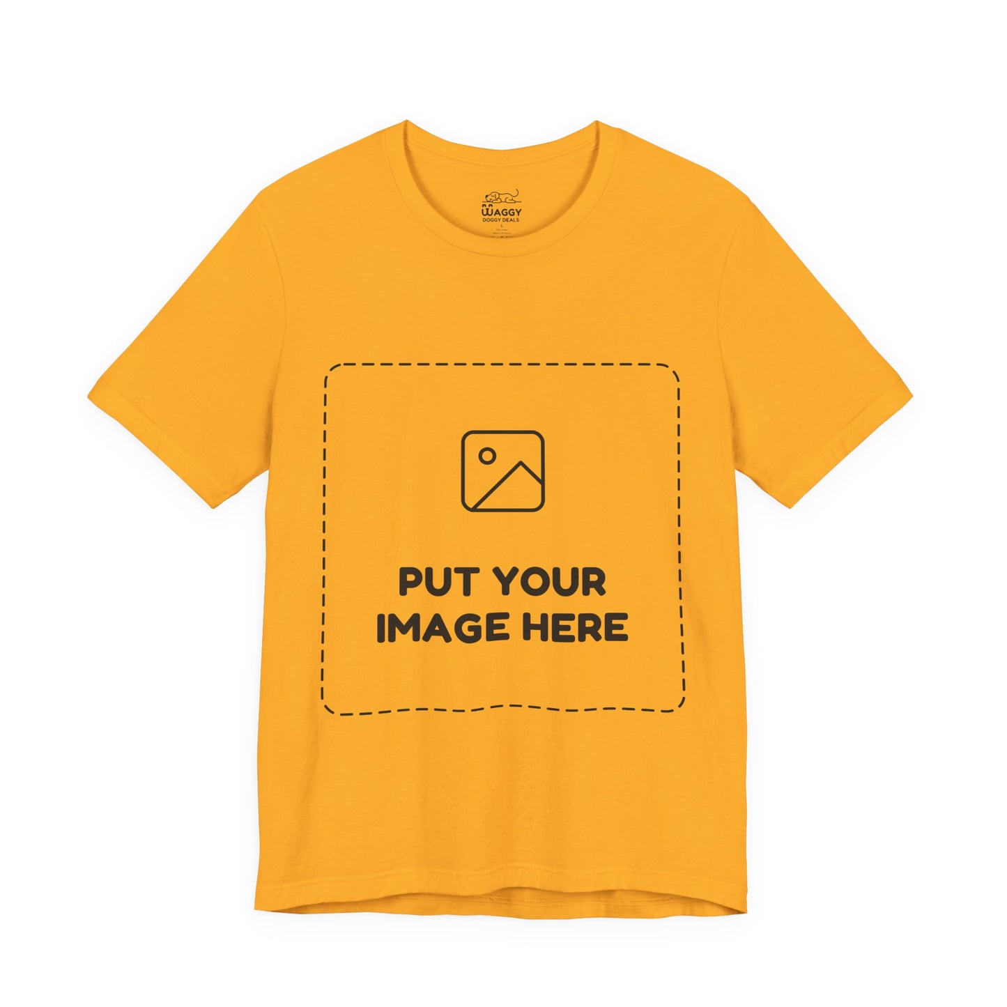 Custom Design Light Shade Tee — "Add Your Own Image" (Choose your colour and size first!)