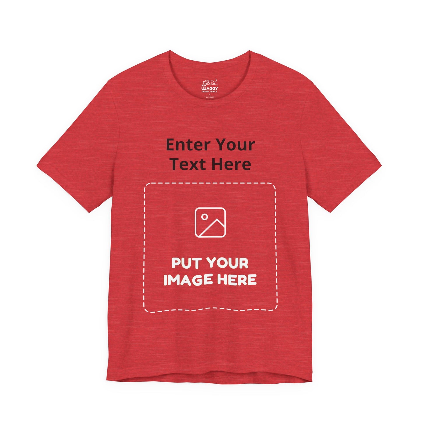 Custom Design Dark Shade Tee — "Add Your Own Text & Image" (Choose your colour and size first!)