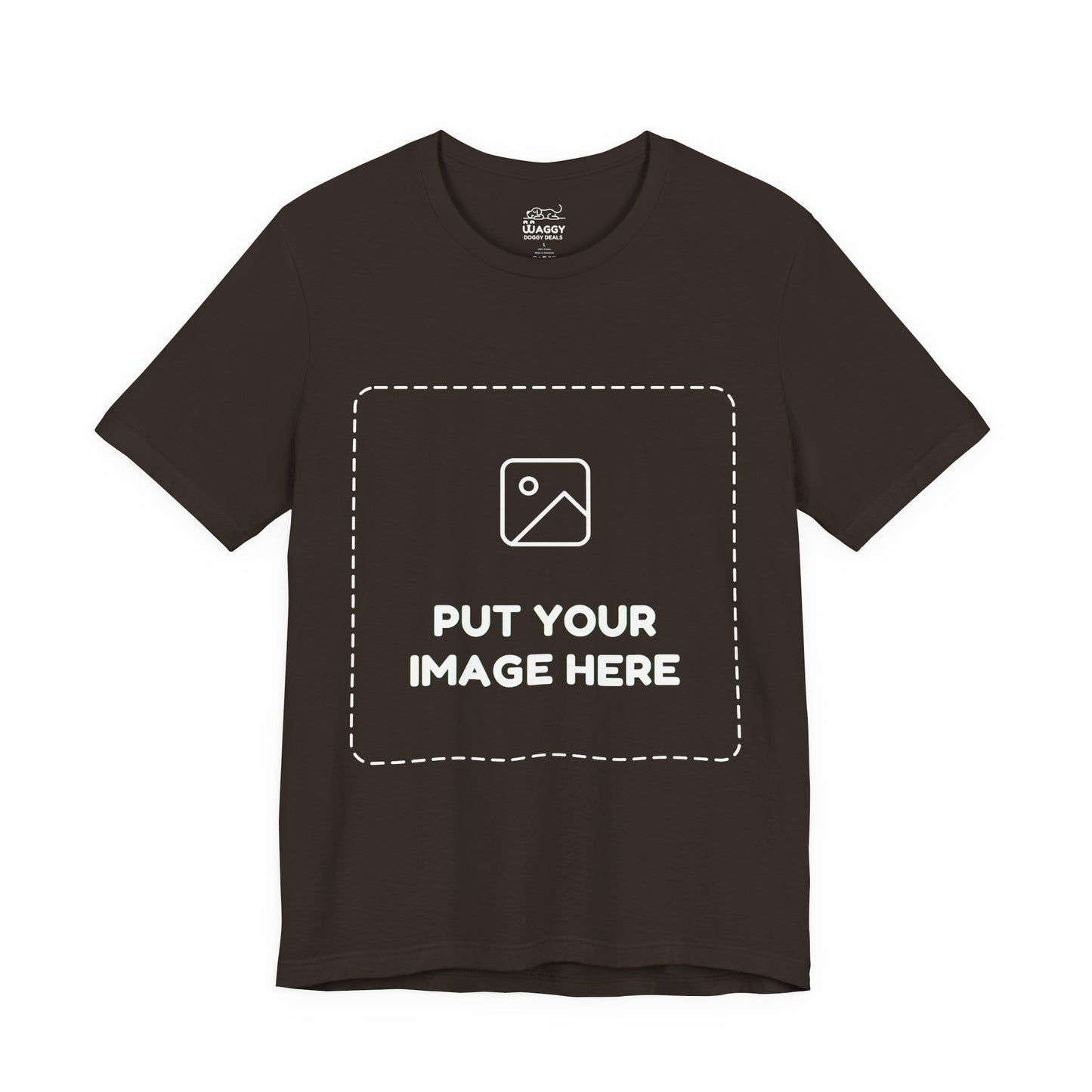 Custom Design Dark Shade T - Shirt — "Add Your Own Image" (Choose your colour and size first)