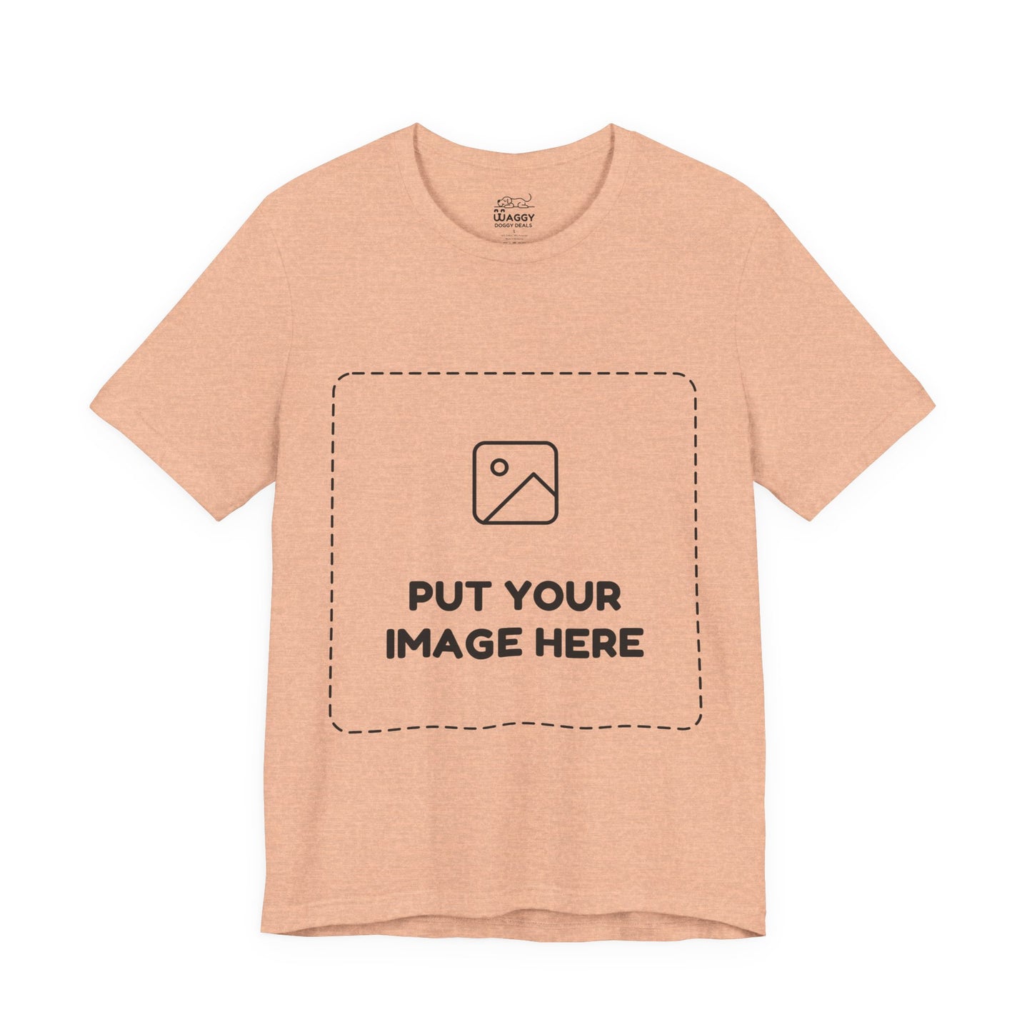 Custom Design Light Shade T - Shirt — "Add Your Own Image" (Choose your colour and size first!)