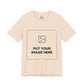 Custom Design Light Shade Tee — "Add Your Own Image" (Choose your colour and size first!)