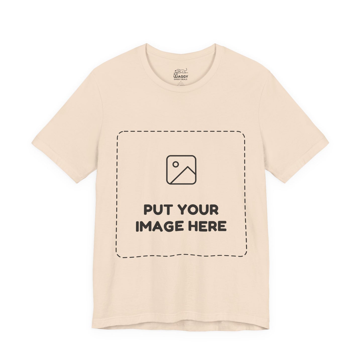 Custom Design Light Shade Tee — "Add Your Own Image" (Choose your colour and size first!)
