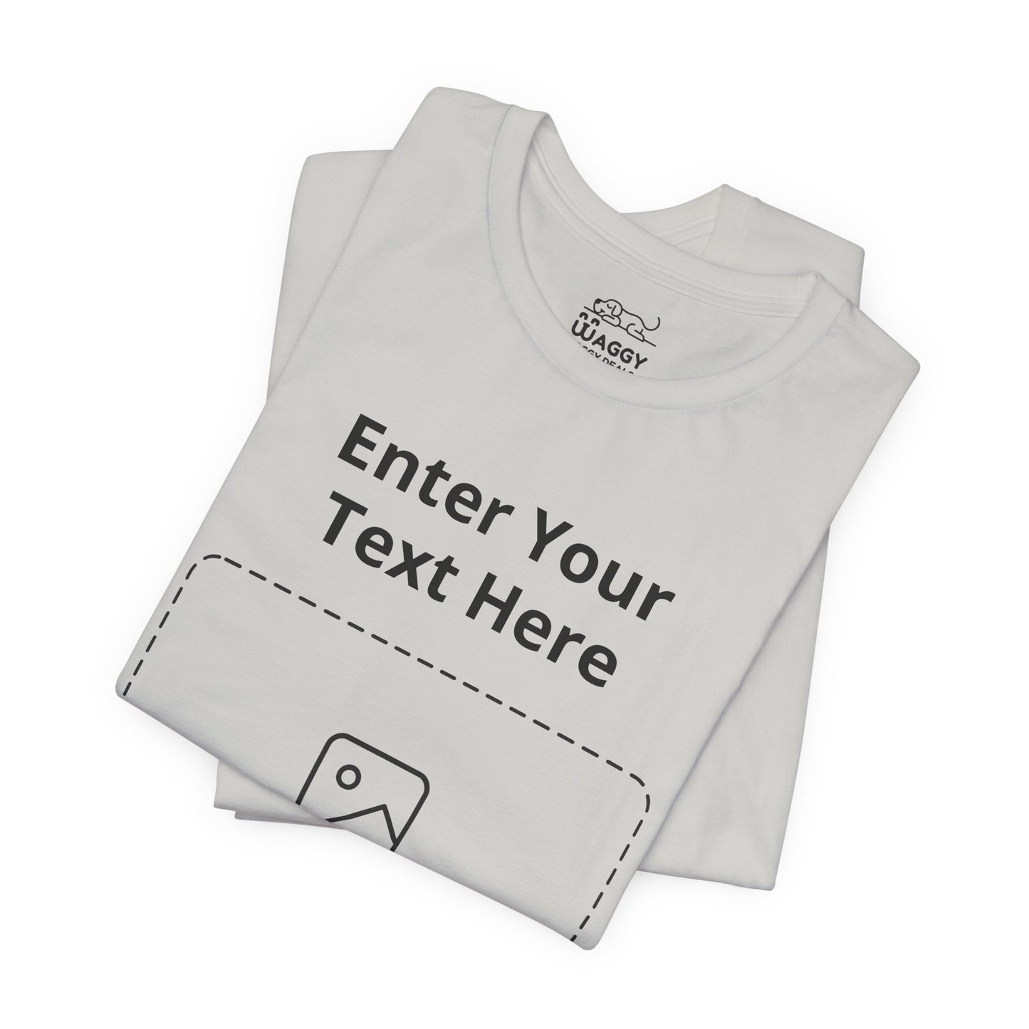 Custom Design Light Shade Tee — "Add Your Own Text & Image" (Choose your colour and size first!)