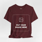 Custom Design Dark Shade Tee — "Add Your Own Image" (Choose your colour and size first!)