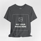 Custom Design Dark Shade Tee — "Add Your Own Image" (Choose your colour and size first!)