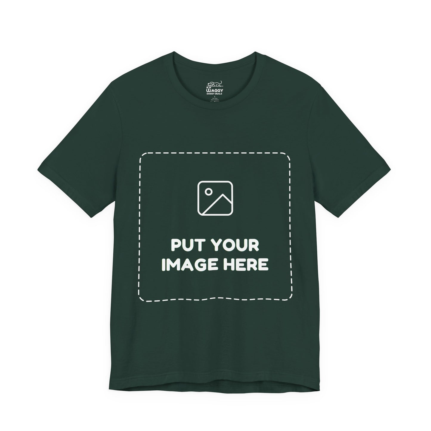 Custom Design Dark Shade T - Shirt — "Add Your Own Image" (Choose your colour and size first)