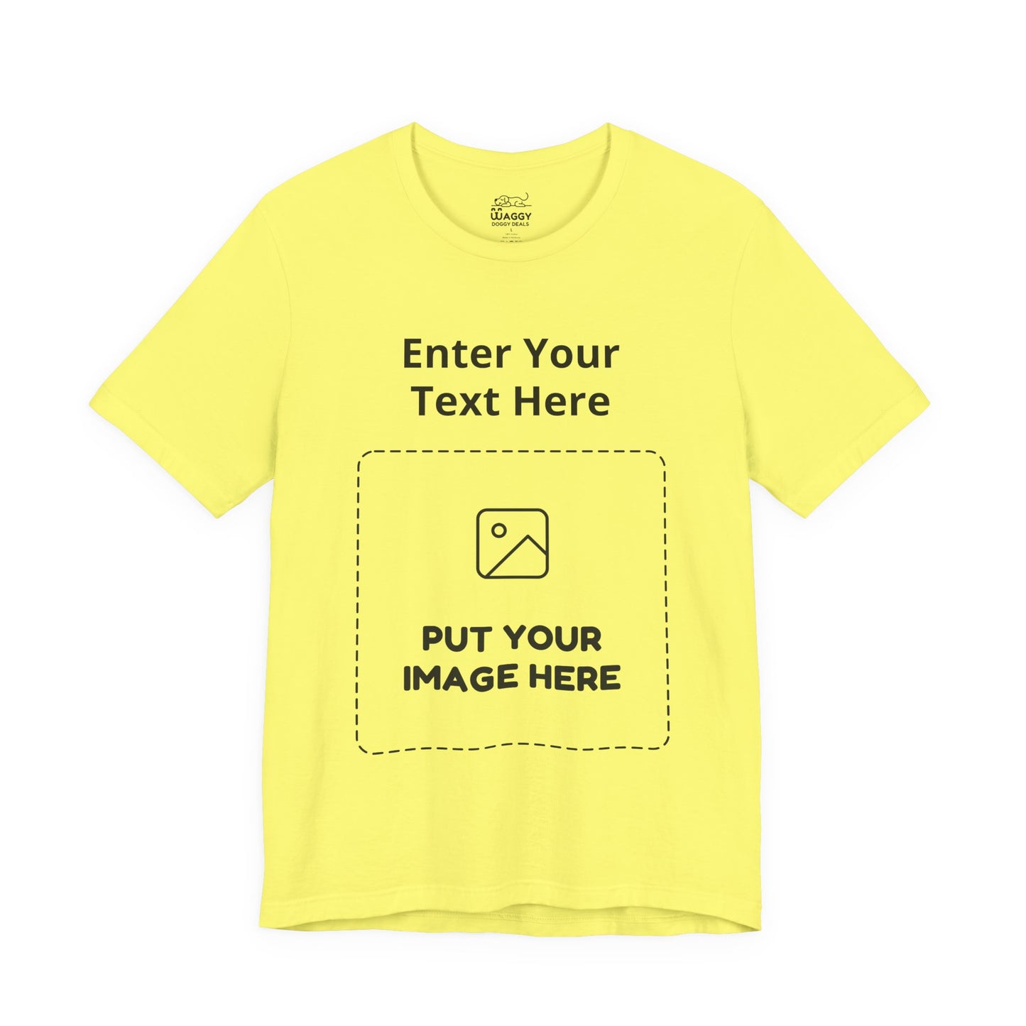 Custom Design Light Shade Tee — "Add Your Own Text & Image" (Choose your colour and size first!)