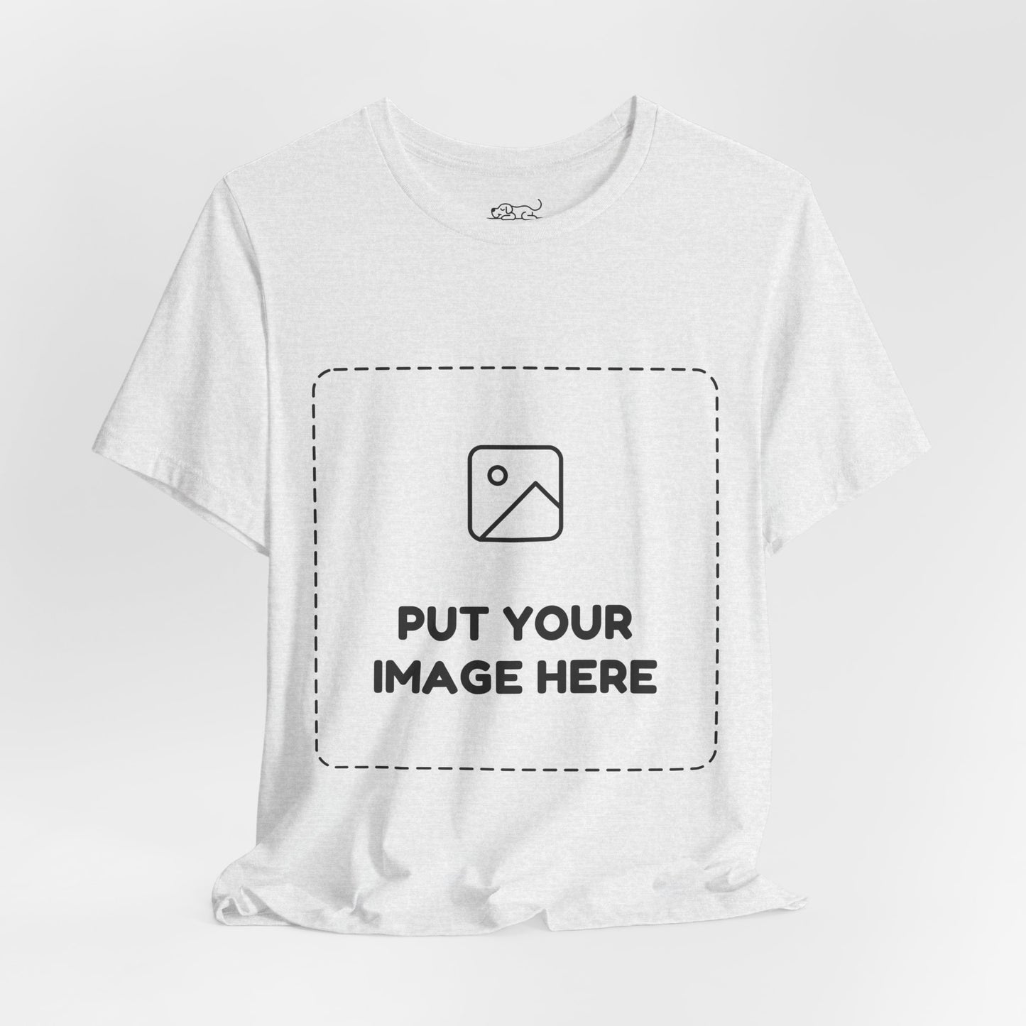 Custom Design Light Shade Tee — "Add Your Own Image" (Choose your colour and size first!)