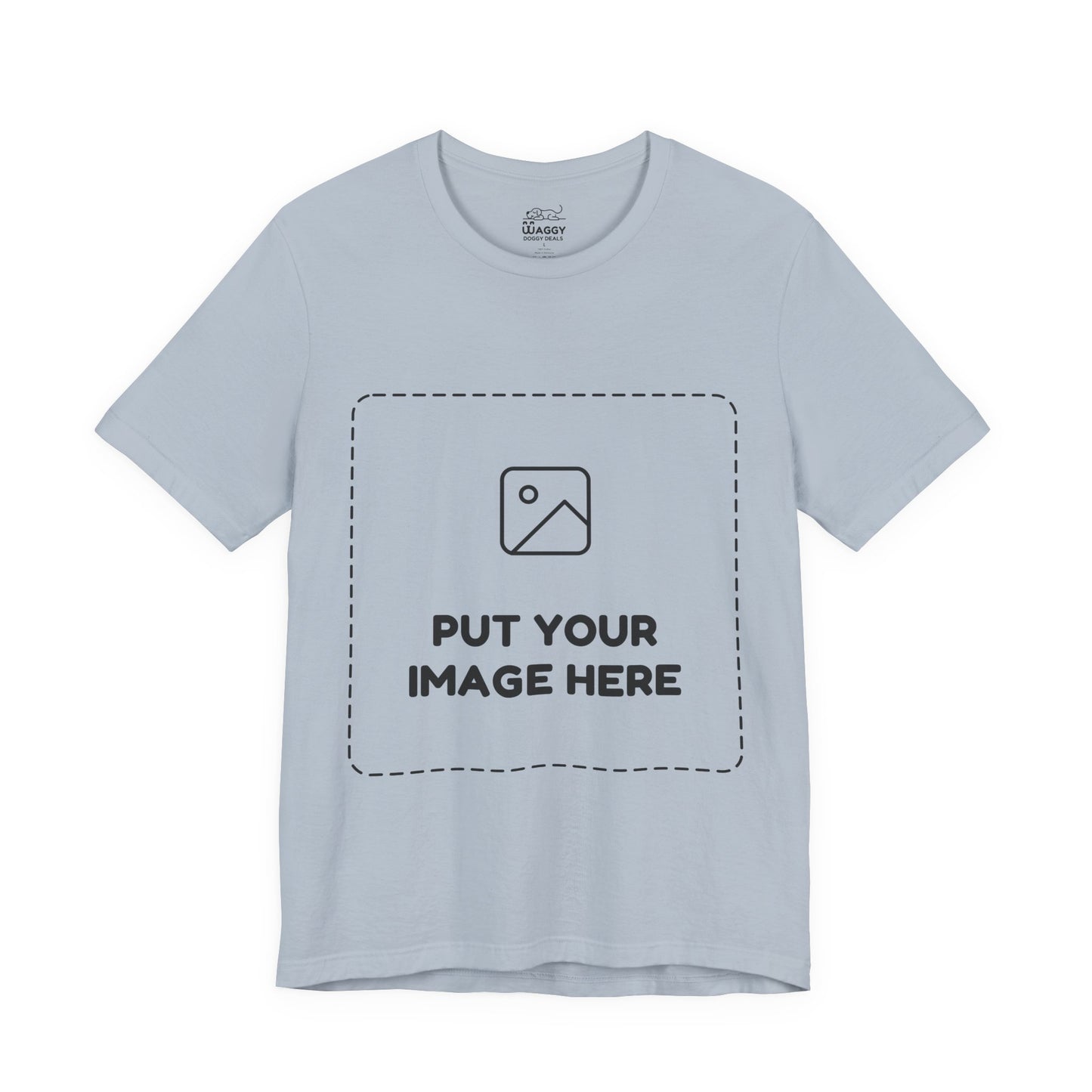 Custom Design Light Shade Tee — "Add Your Own Image" (Choose your colour and size first!)