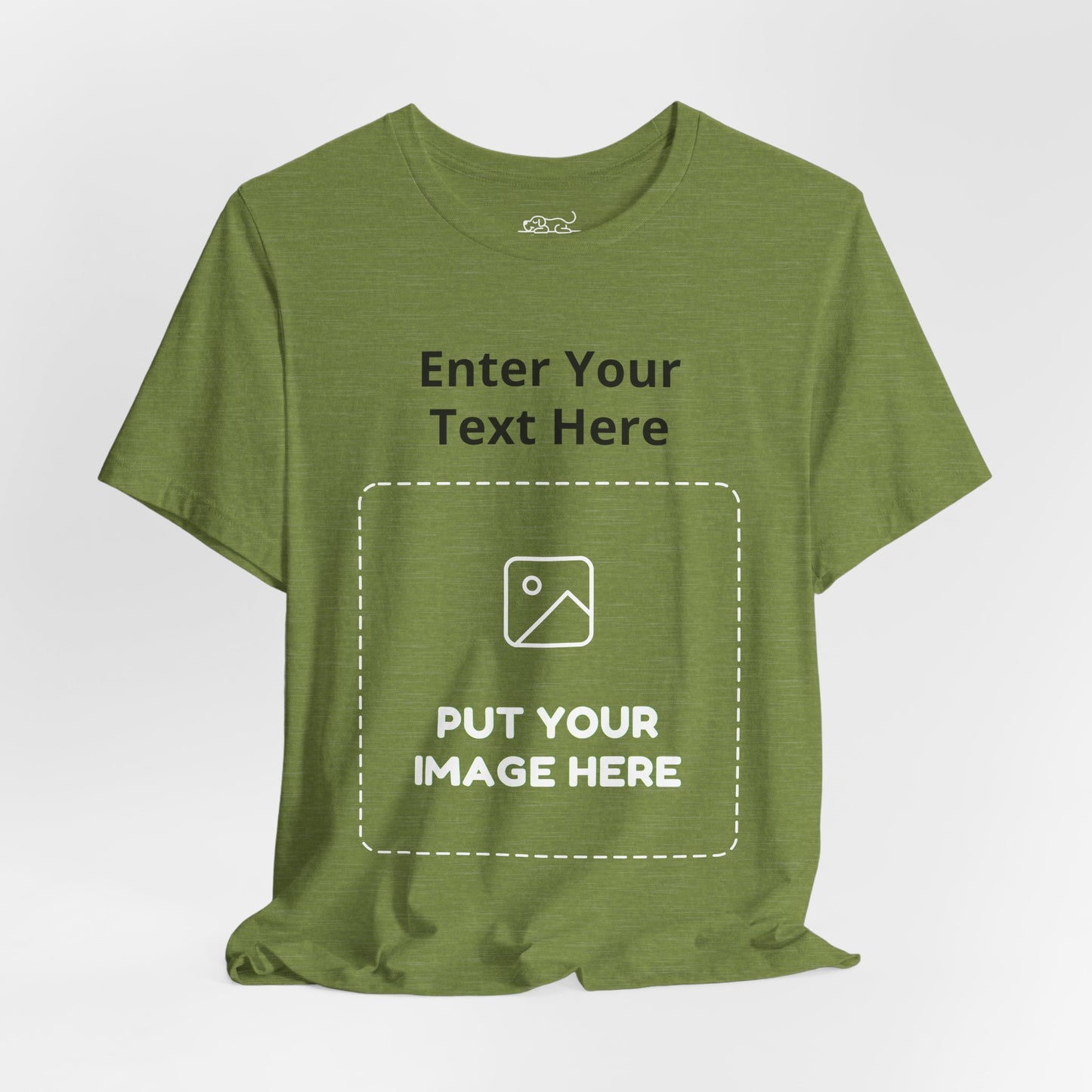Custom Design Dark Shade Tee — "Add Your Own Text & Image" (Choose your colour and size first!)