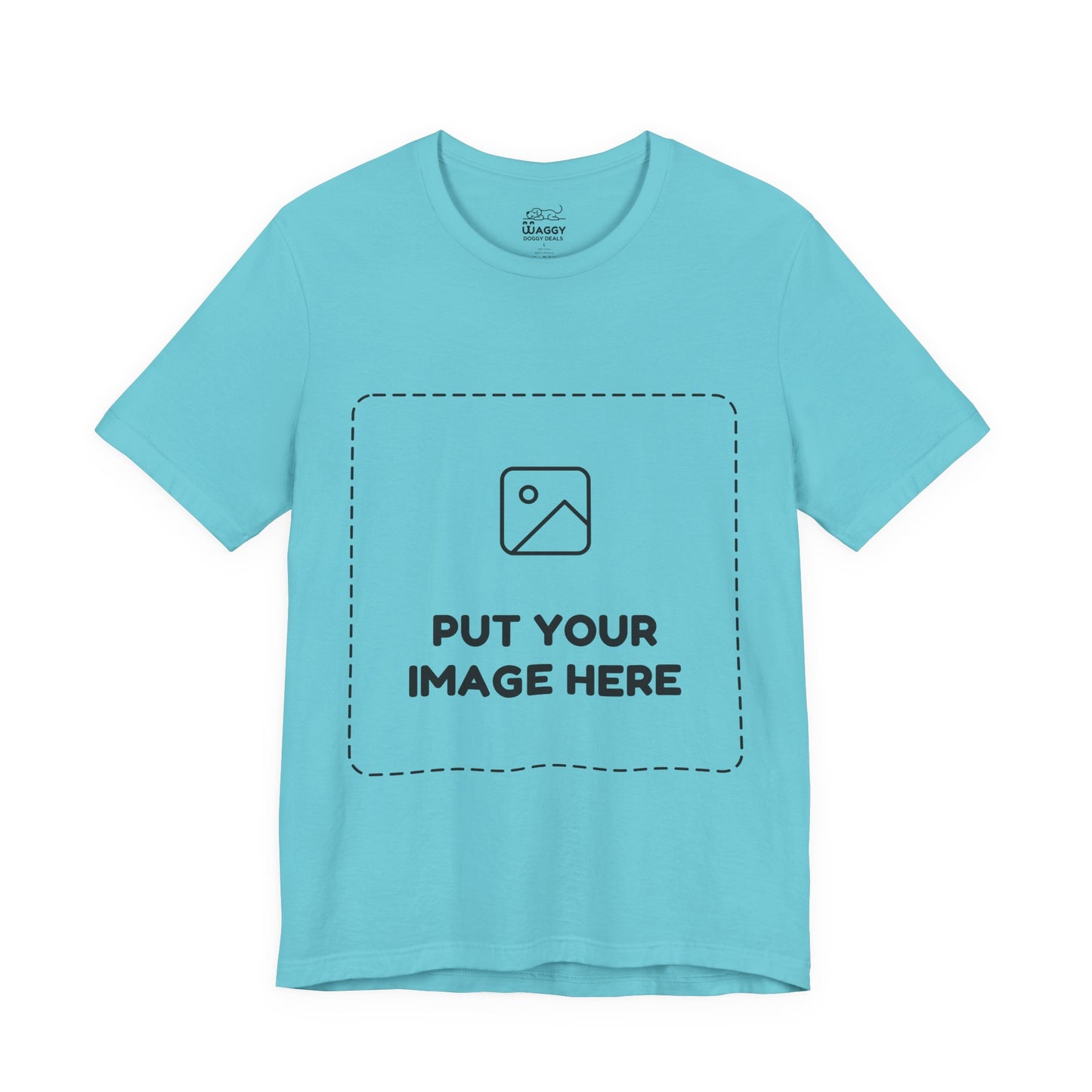 Custom Design Light Shade Tee — "Add Your Own Image" (Choose your colour and size first!)