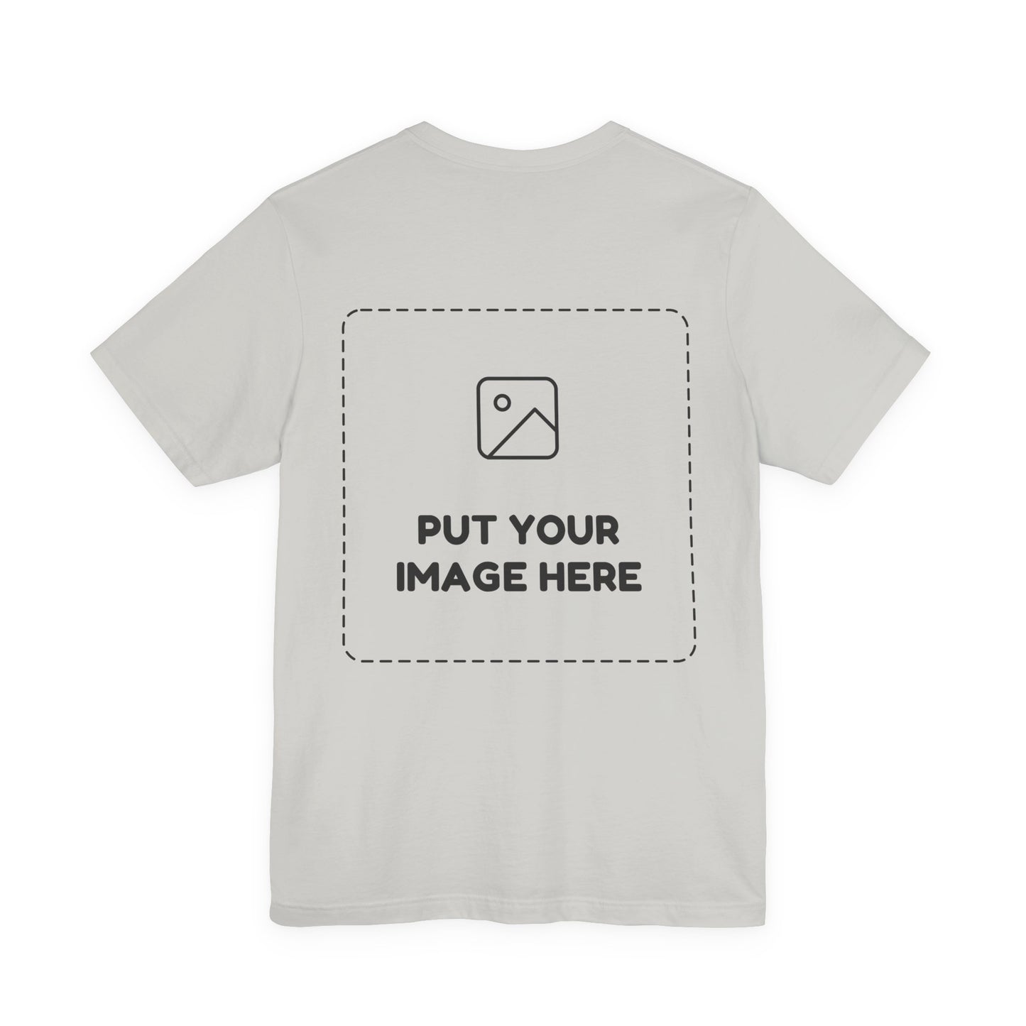 Custom Design Light Shade Tee — "Add Your Own Image" (Choose your colour and size first!)