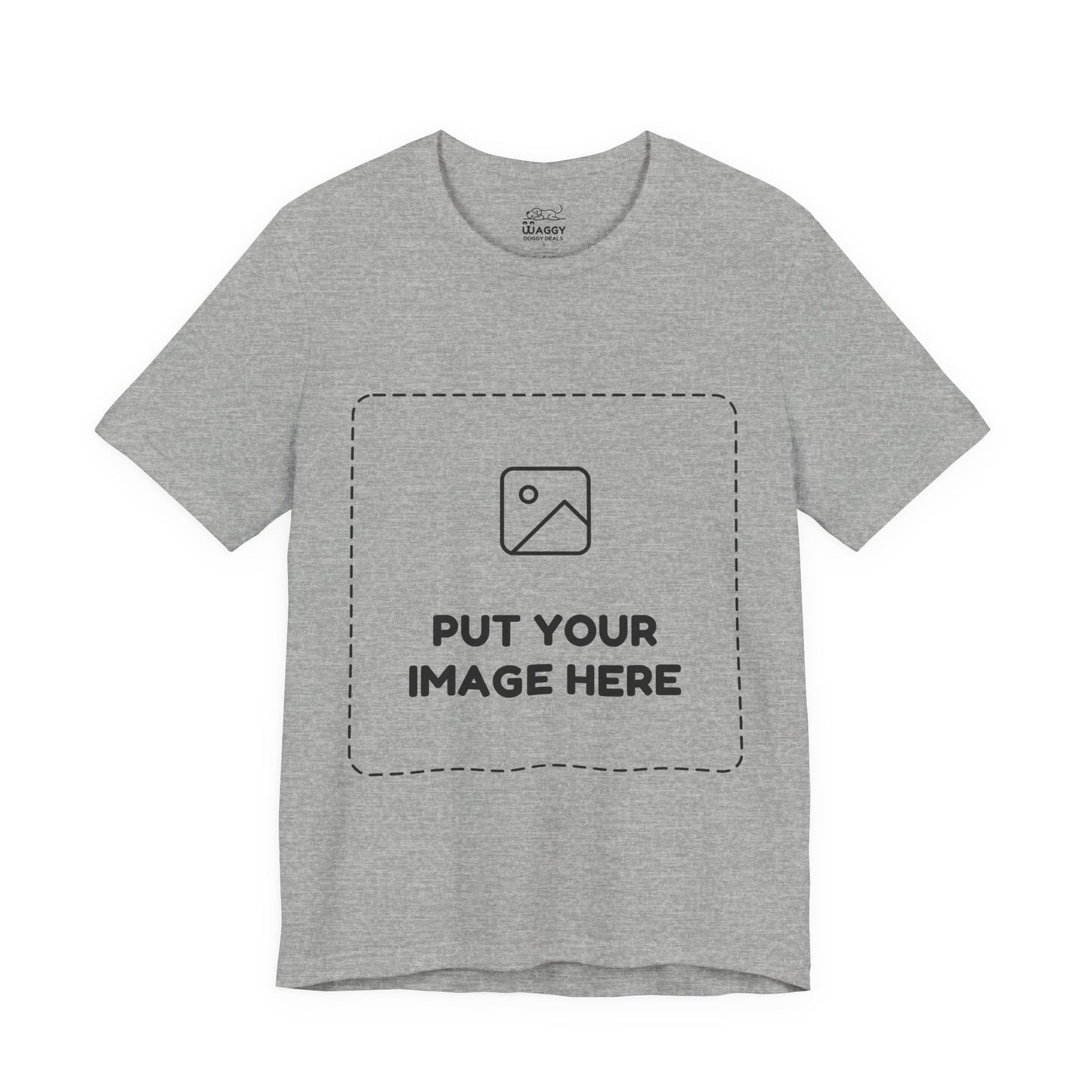 Custom Design Light Shade T - Shirt — "Add Your Own Image" (Choose your colour and size first!)