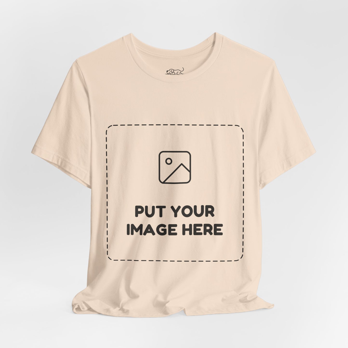 Custom Design Light Shade Tee — "Add Your Own Image" (Choose your colour and size first!)