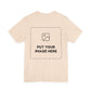 Custom Design Light Shade Tee — "Add Your Own Text & Image" (Choose your colour and size first!)