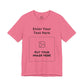 Custom Design Light Shade Tee — "Add Your Own Text & Image" (Choose your colour and size first!)
