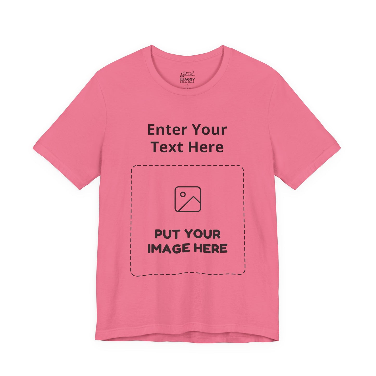 Custom Design Light Shade Tee — "Add Your Own Text & Image" (Choose your colour and size first!)