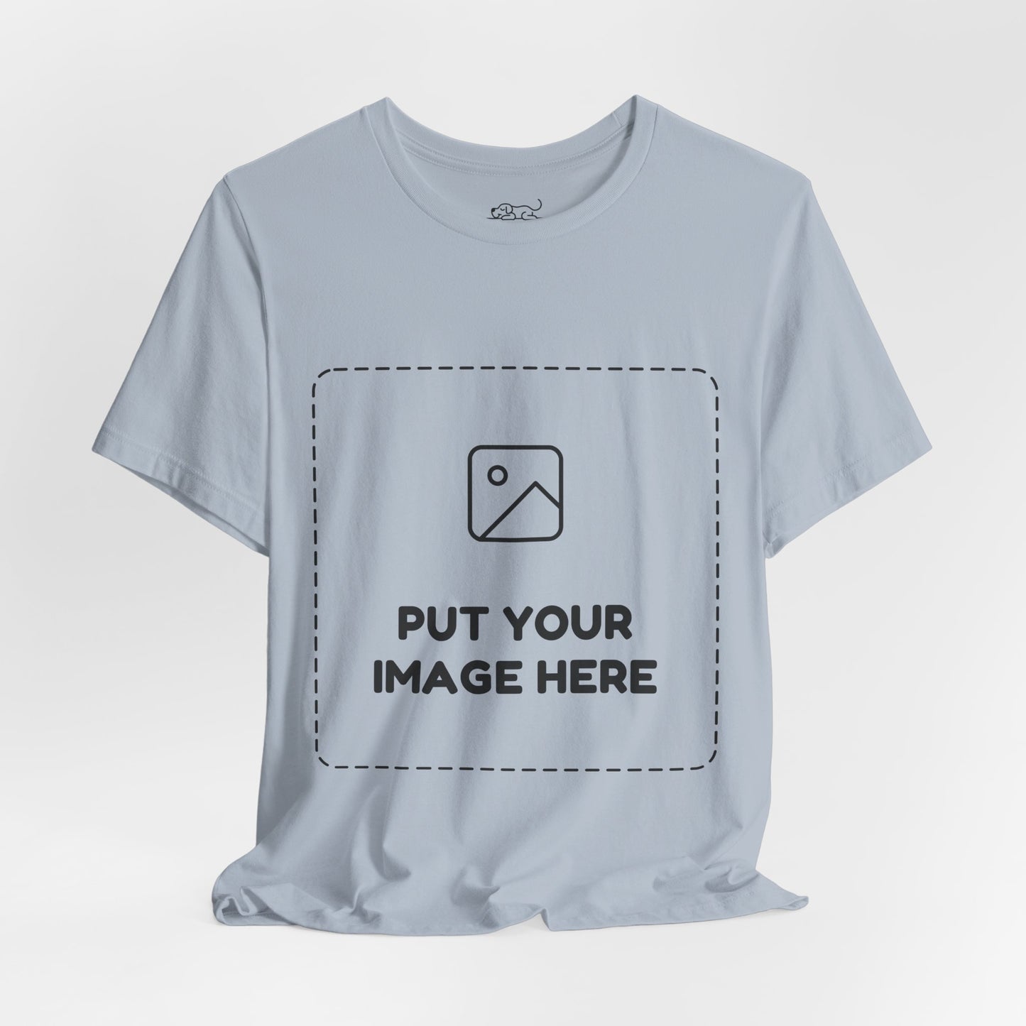 Custom Design Light Shade Tee — "Add Your Own Image" (Choose your colour and size first!)