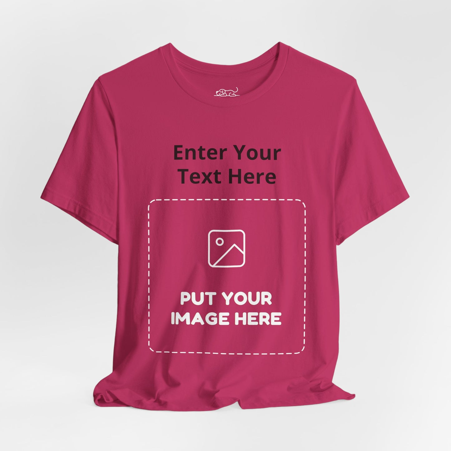 Custom Design Dark Shade Tee — "Add Your Own Text & Image" (Choose your colour and size first!)