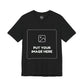 Custom Design Dark Shade T - Shirt — "Add Your Own Image" (Choose your colour and size first)