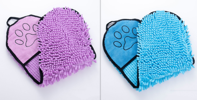 Luxury Super Absorbent Chenille Quick-Drying Dog Towel - Waggy Doggy Deals