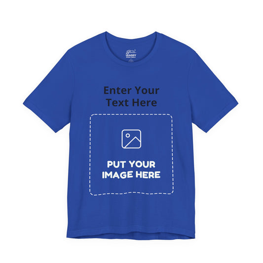 Custom Design Dark Shade T - Shirt — "Add Your Own Text & Image"  (Choose your colour and size first)