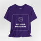 Custom Design Dark Shade Tee — "Add Your Own Image" (Choose your colour and size first!)