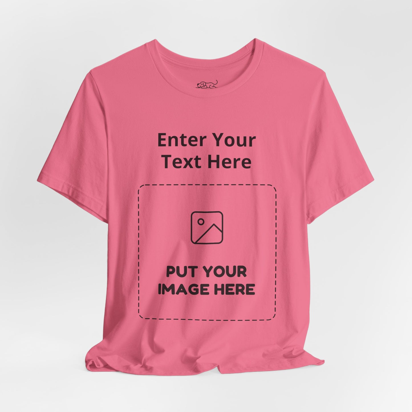 Custom Design Light Shade Tee — "Add Your Own Text & Image" (Choose your colour and size first!)