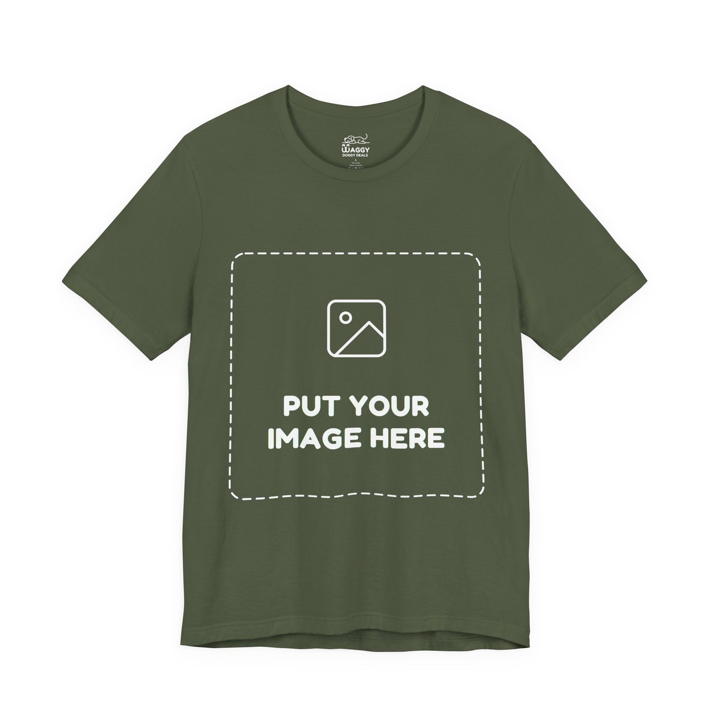 Custom Design Dark Shade T - Shirt — "Add Your Own Image" (Choose your colour and size first)