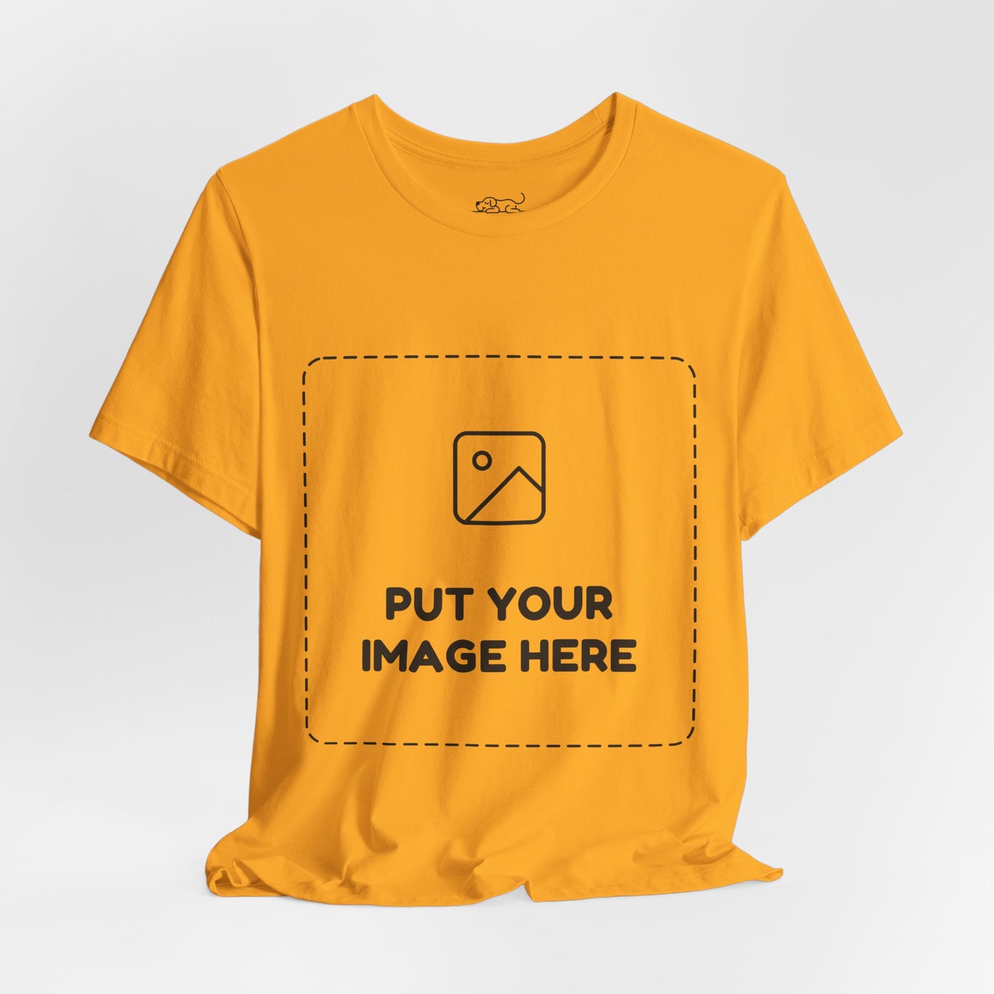 Custom Design Light Shade Tee — "Add Your Own Image" (Choose your colour and size first!)
