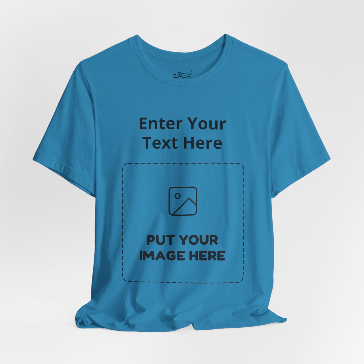 Custom Design Light Shade Tee — "Add Your Own Text & Image" (Choose your colour and size first!)