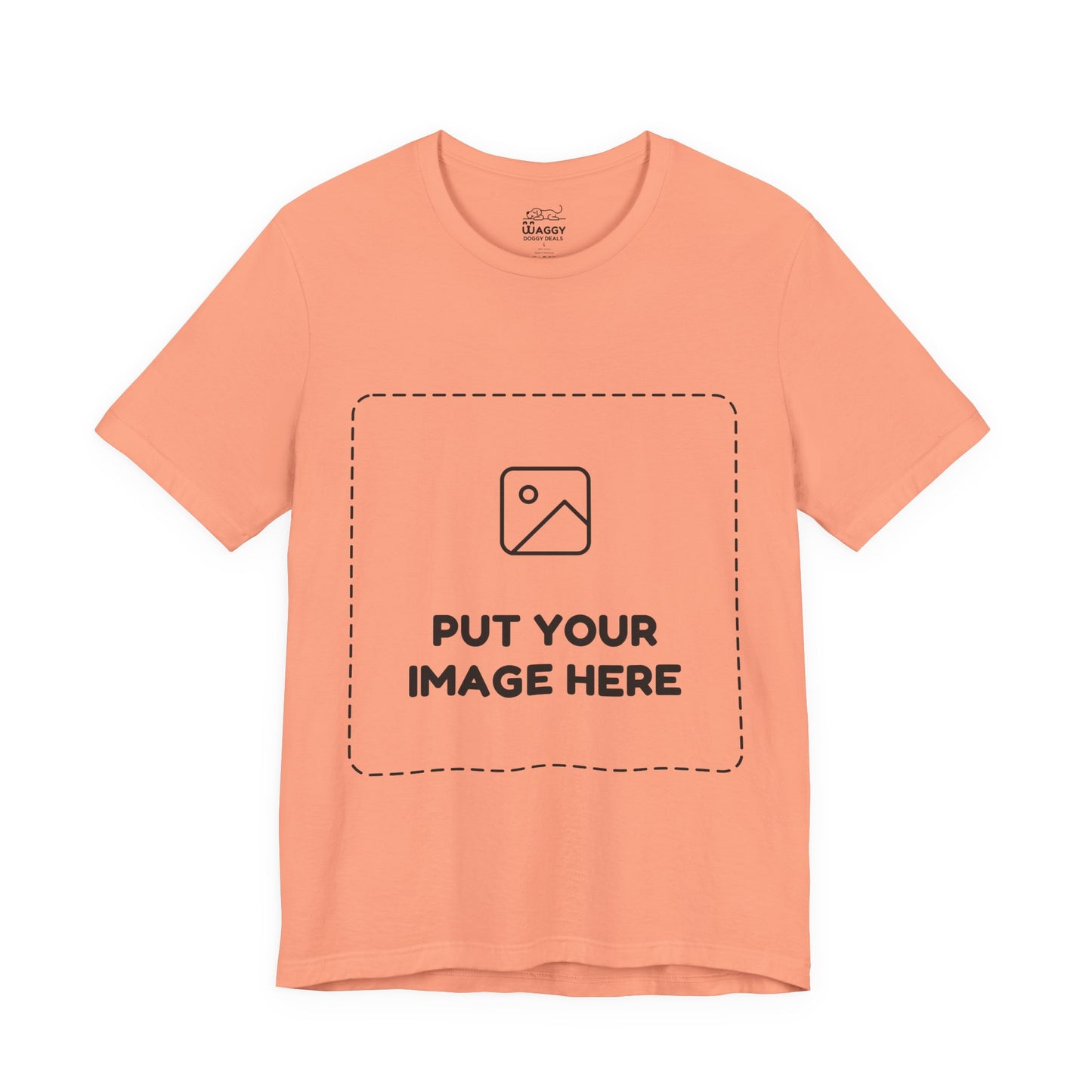 Custom Design Light Shade T - Shirt — "Add Your Own Image" (Choose your colour and size first!)