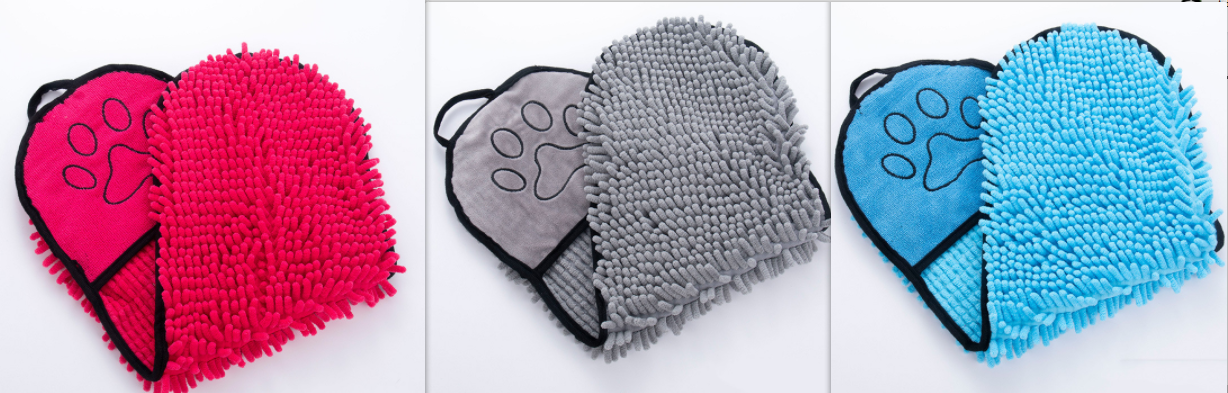 Luxury Super Absorbent Chenille Quick-Drying Dog Towel - Waggy Doggy Deals