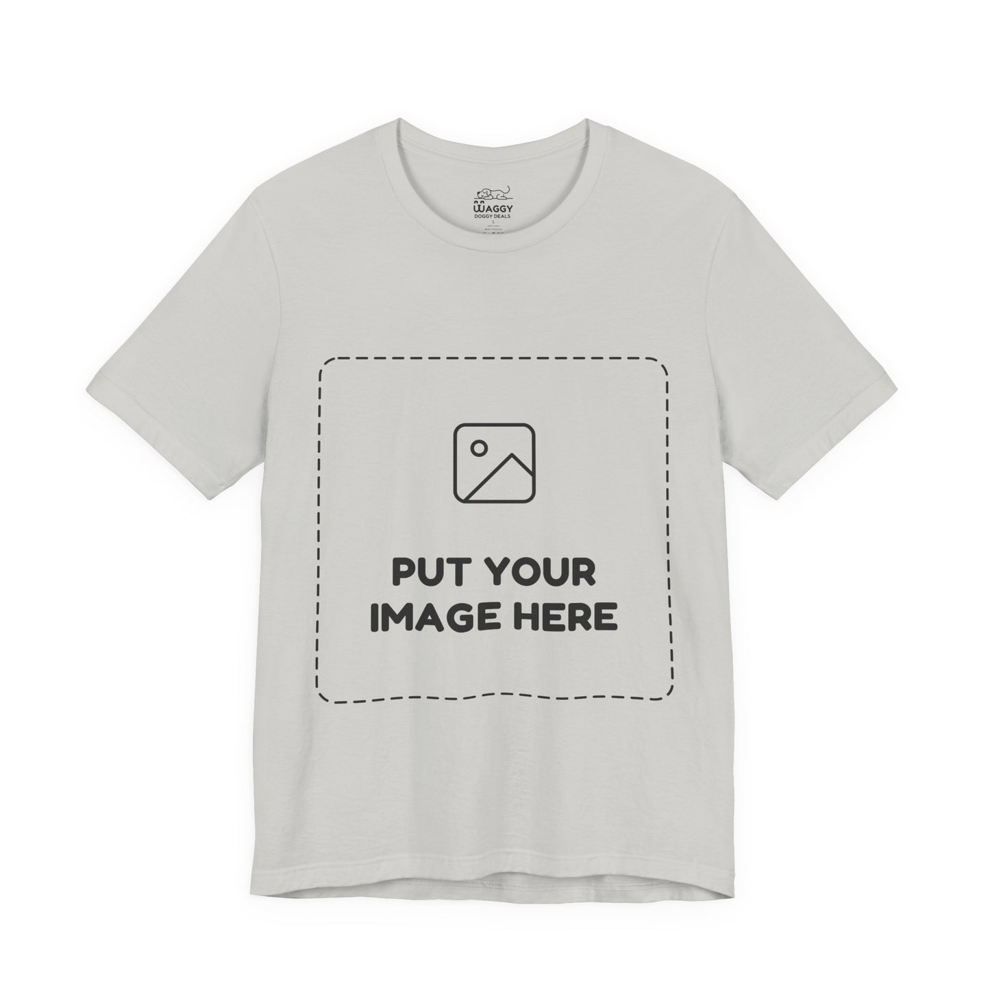 Custom Design Light Shade Tee — "Add Your Own Image" (Choose your colour and size first!)