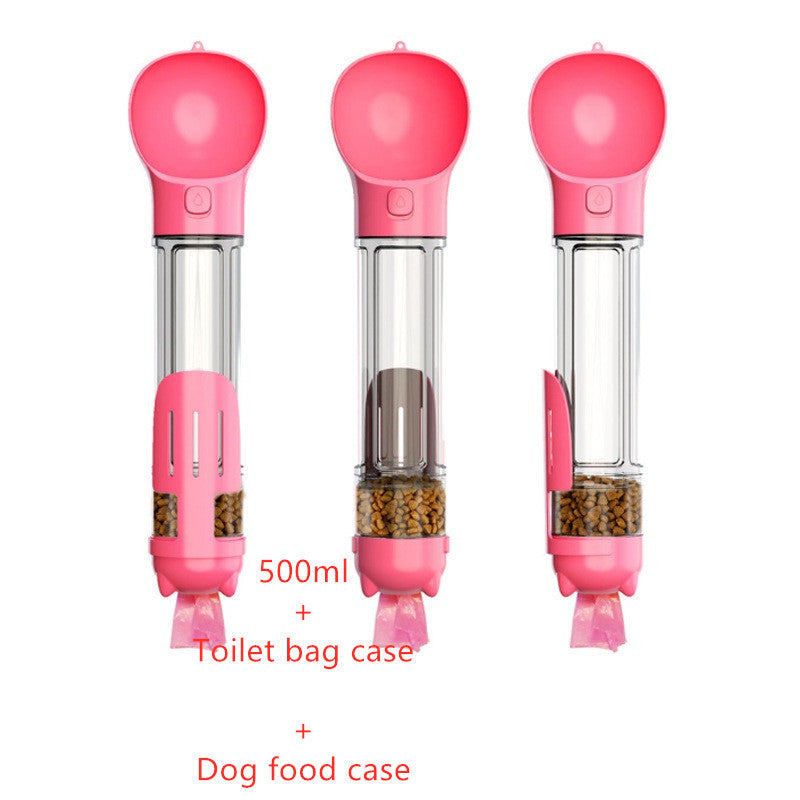 3 in 1 Dog Portable Feeder, Water Bottle and Garbage Bag - Waggy Doggy Deals