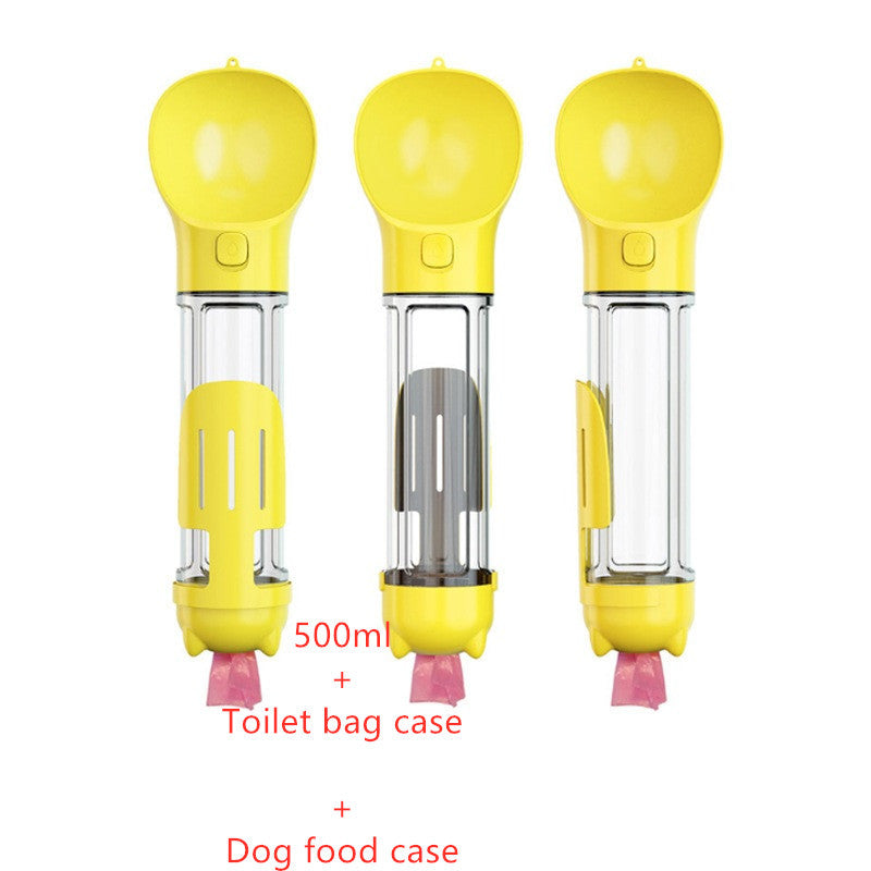 3 in 1 Dog Portable Feeder, Water Bottle and Garbage Bag - Waggy Doggy Deals