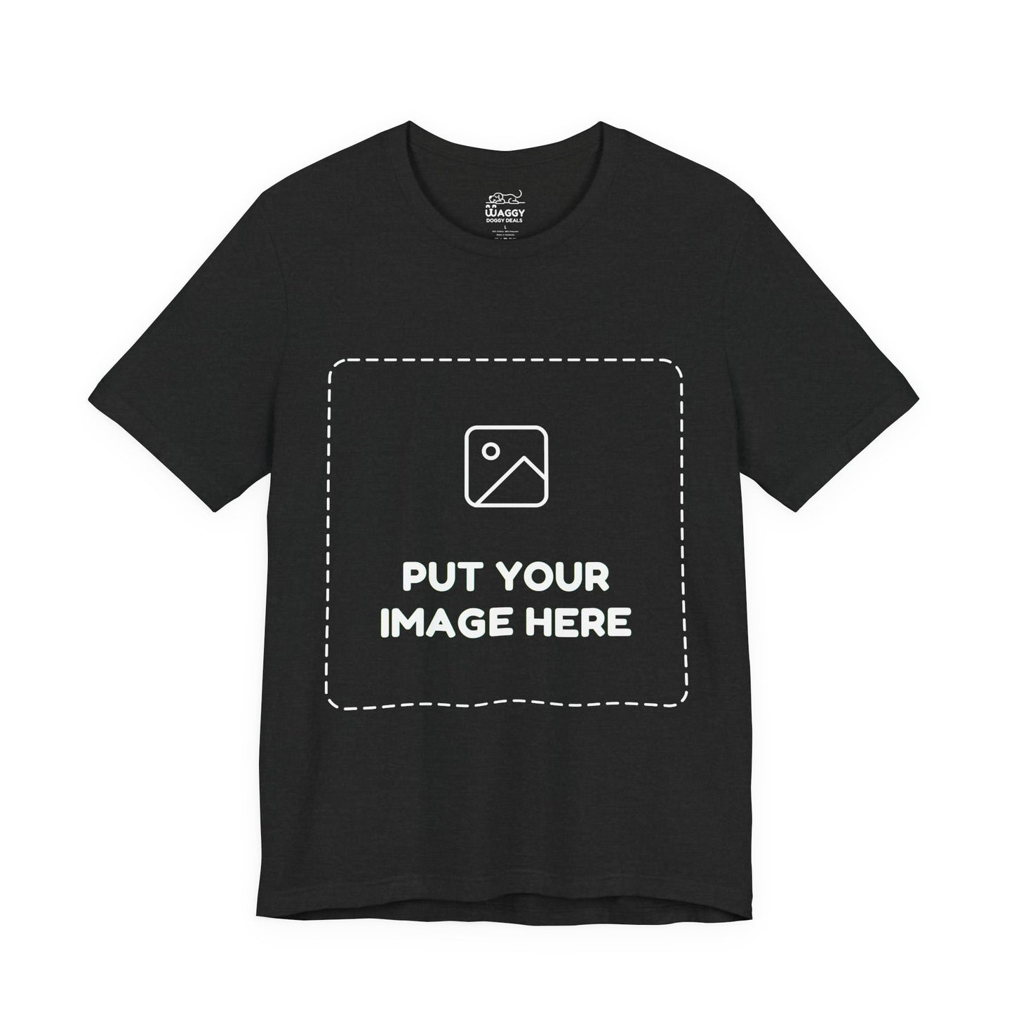Custom Design Dark Shade Tee — "Add Your Own Image" (Choose your colour and size first!)