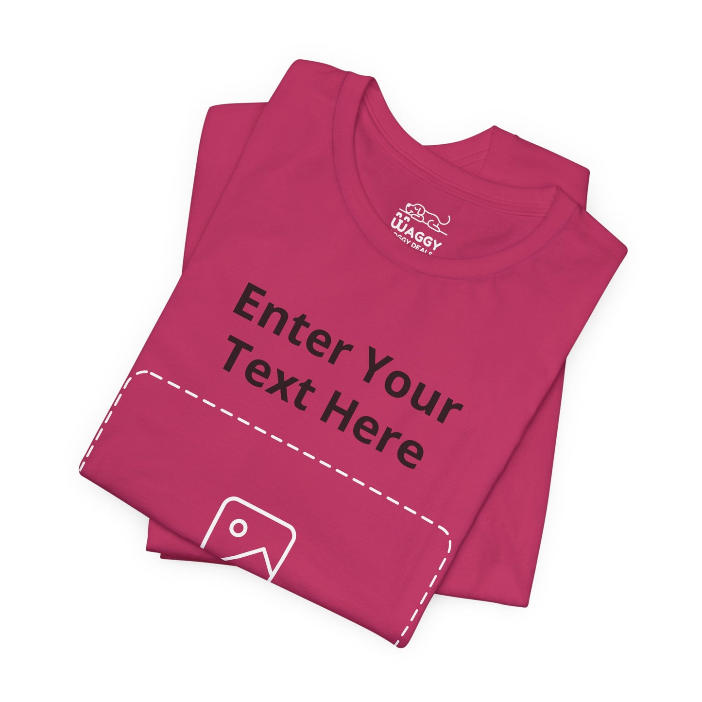 Custom Design Dark Shade Tee — "Add Your Own Text & Image" (Choose your colour and size first!)