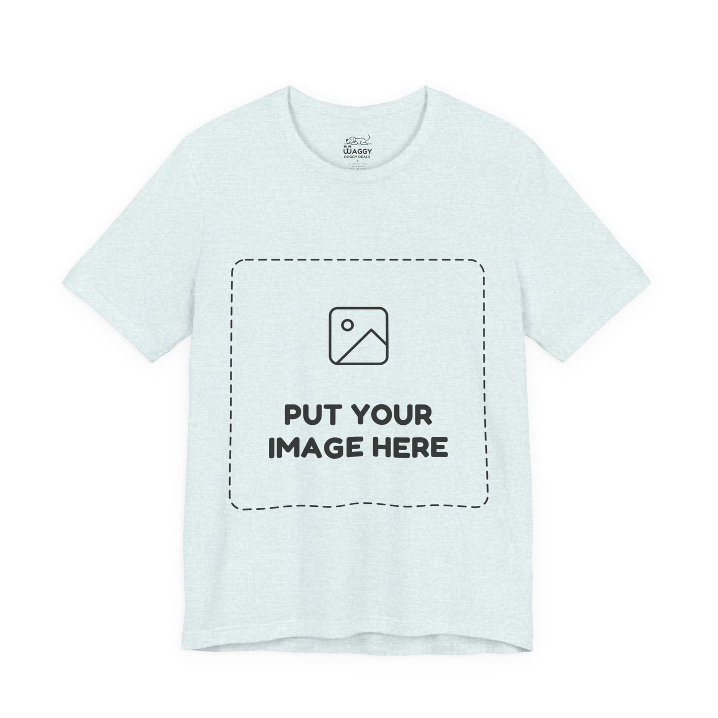 Custom Design Light Shade Tee — "Add Your Own Image" (Choose your colour and size first!)