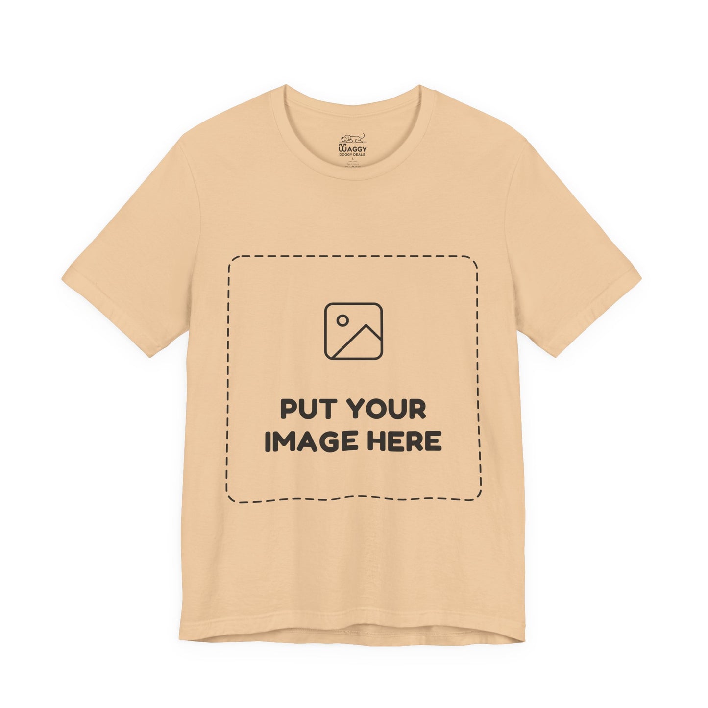 Custom Design Light Shade T - Shirt — "Add Your Own Image" (Choose your colour and size first!)
