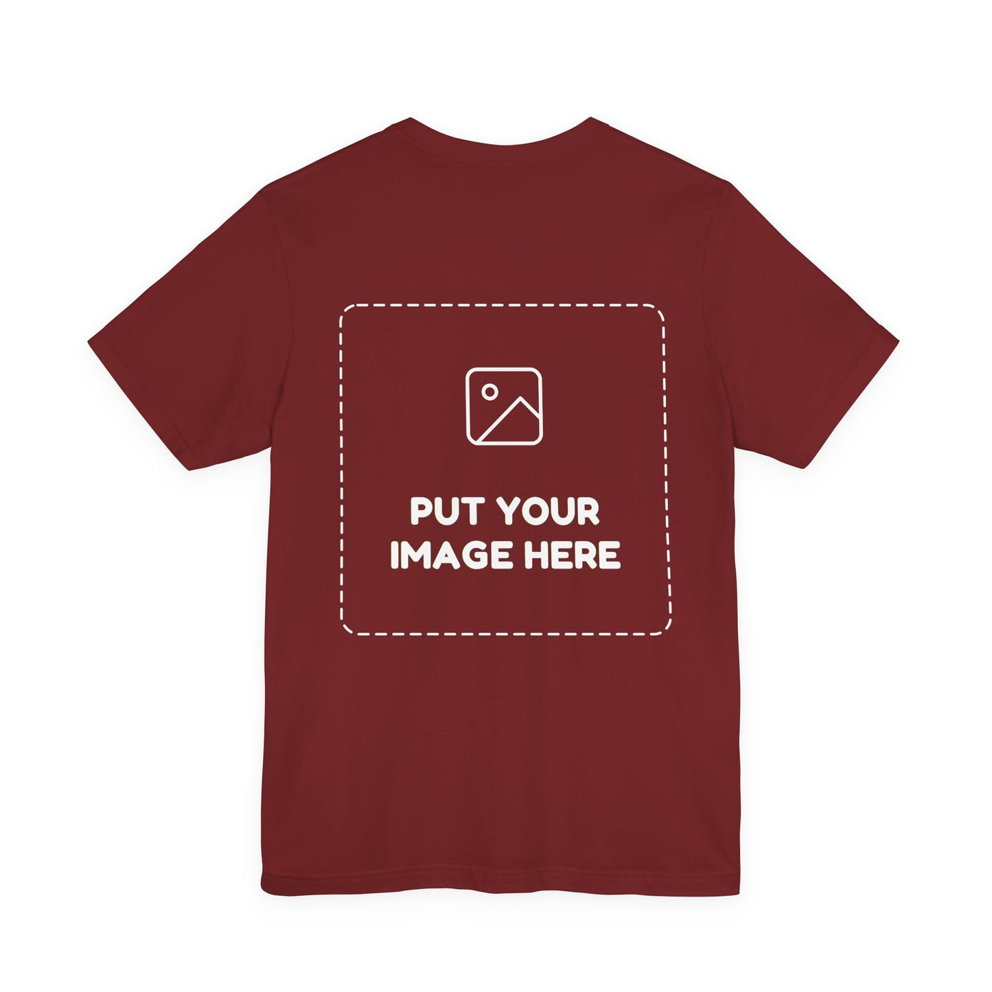 Custom Design Dark Shade Tee — "Add Your Own Image" (Choose your colour and size first!)