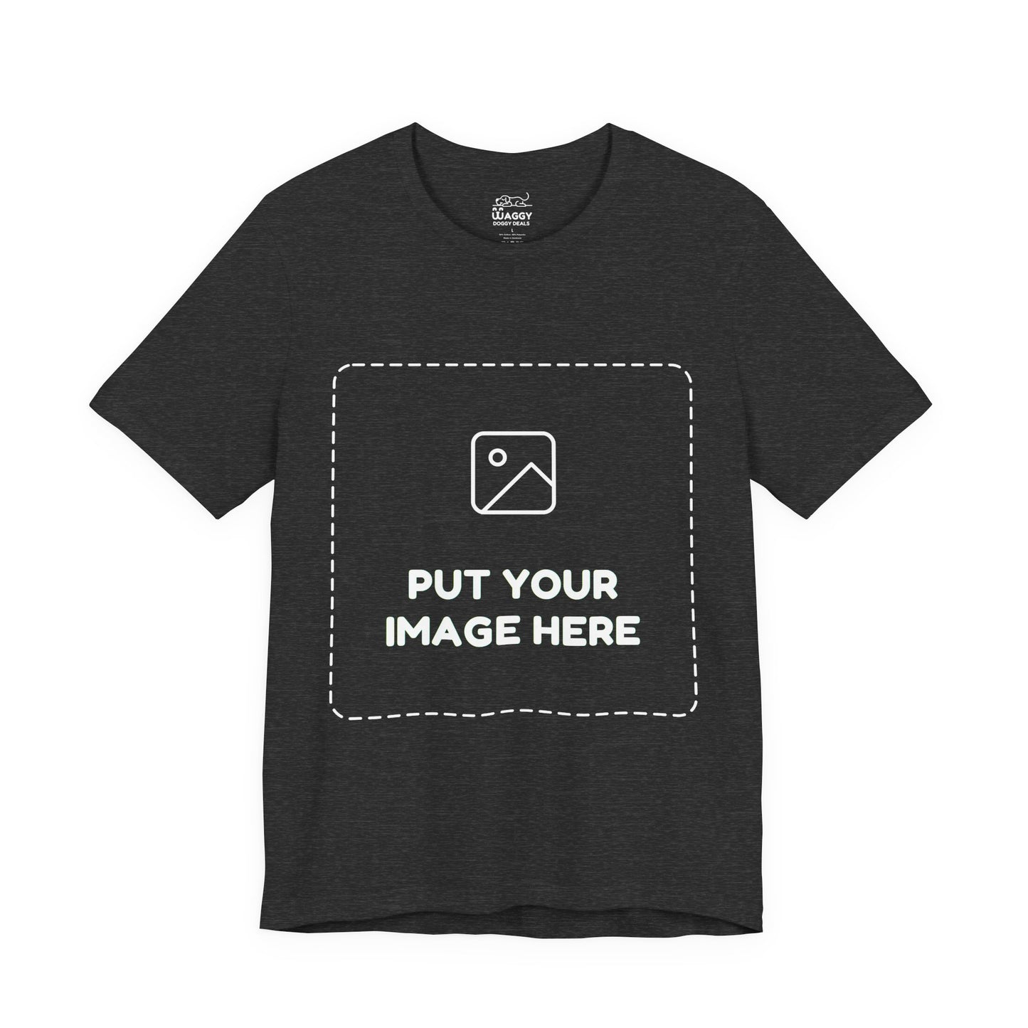 Custom Design Dark Shade T - Shirt — "Add Your Own Image" (Choose your colour and size first)